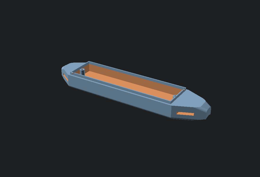 Rendered view of the oApogee pod, lower half