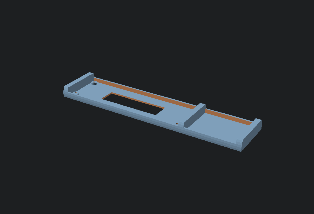 Rendered view of the oApogee internal sled
